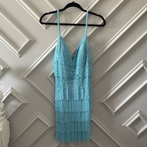 Sherri Hill fringe cocktail homecoming dress